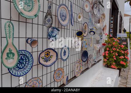 Betancuria, Fuerteventura, Spain : 2020 October 6 :  Souvenirs in Bentancuria on the island of Fuerteventura in Spain in summer. Stock Photo