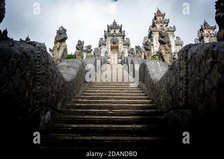 stairway to temple in bali Stock Photo