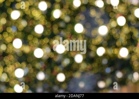 Abstract blurred colorful background. Christmas bokeh light. Stock Photo