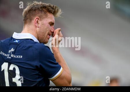 November 14, 2020, Florence, Italy: florence, Italy, Artemio Franchi stadium, 14 Nov 2020, Chris Harris (Scotland) during Cattolica Test Match 2020 - Italy vs Scotland - Autumn Nations Cup rugby match - Credit: LM/Ettore Griffoni (Credit Image: © Ettore Griffoni/LPS via ZUMA Wire) Stock Photo