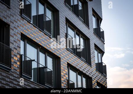 modern office building facade during day light Stock Photo