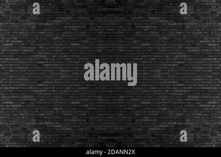 Black texture with brick wall for banner website or background. Stock Photo