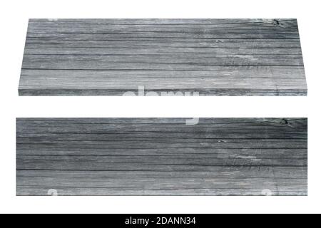 Pine wood board isolated on white background. Stock Photo