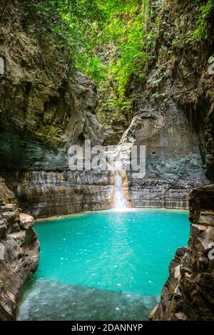 The beautiful waterfall of sumba island Stock Photo