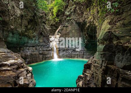 The beautiful waterfall of sumba island Stock Photo