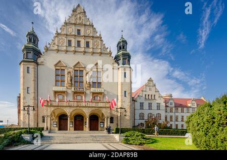 POZNAN, GREATER POLAND PROVINCE, POLAND: Adam Mickiewicz University in Poznan, Collegium Minus building. Stock Photo