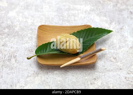 Kuri Kinton, Japanese mashed chestnuts sweet Stock Photo