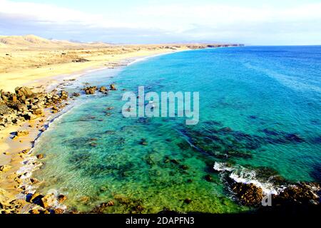 Playa El Cotillo in Fuerteventura, Spain Stock Photo