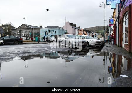 Water outbreaks in Bantry town lots, many people we're left without water Stock Photo