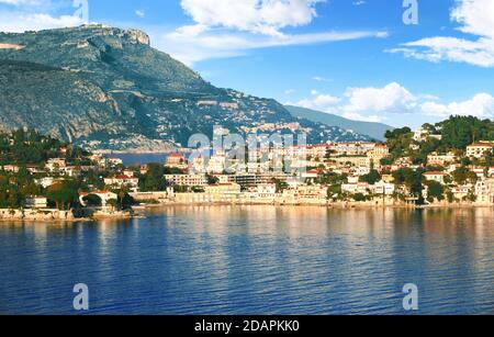 Cap Ferrat peninsula on the French Riviera in France. Stock Photo