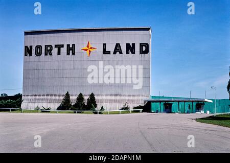 North Land Drive-in Theater, Dort Highway, Flint, Michigan, USA, John Margolies Roadside America Photograph Archive, 1980 Stock Photo