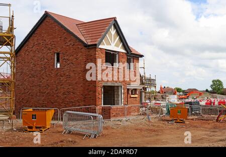 Hawthorn Grove,building site,Bloor Homes,Stretton Road,Appleton Thorn,Warrington, Cheshire,UK, WA4