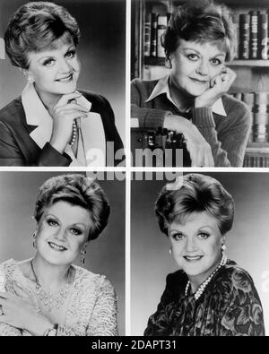 Angela Lansbury, montage of Publicity Portraits for the Drama TV Series, 'Murder, She Wrote', CBS-TV, 1984-1996 Stock Photo