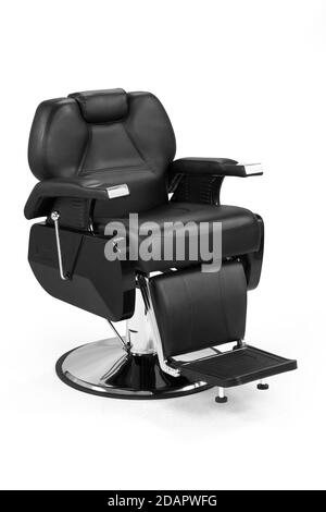 modern hairdressing chair isolate on white background . Stock Photo