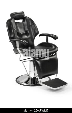 modern hairdressing chair isolate on white background . Stock Photo