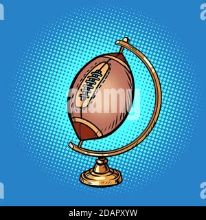 Icon Of Rugby Ball Sport Equipment Illustration For Training And