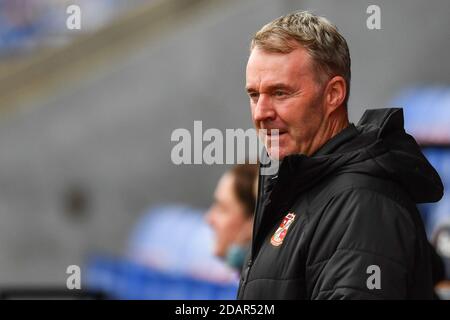 John Sheridan new manager of Swindon Town ahead of the game against Shrewsbury Town Stock Photo