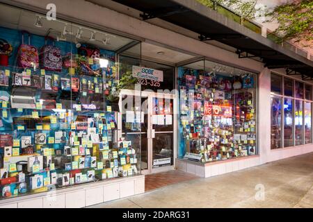 MIAMI BEACH, FL, USA - NOVEMBER 13, 2020: Discount retail camera and electronics shop Stock Photo