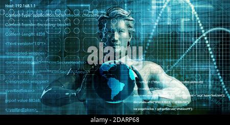 Futuristic Interface Business Graph And Chart Art Stock Photo