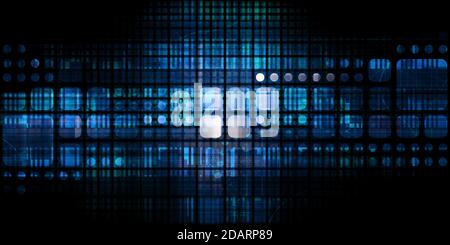 Computer Technology Concept with Global Reach art Stock Photo