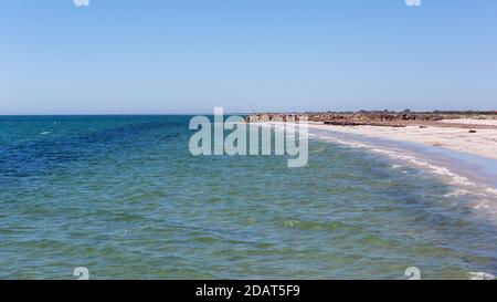 The kingston beach breakwater in kingston south australia on November 8th 2020 Stock Photo