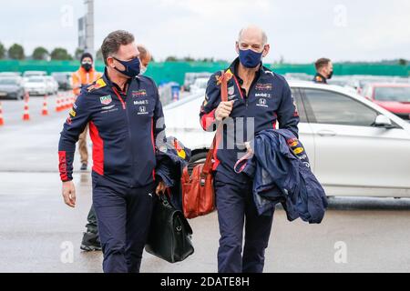 Tuzla near Istanbul, Turkey. 15th November, 2020. HORNER Christian (gbr), Team Principal of Aston Martin Red Bull Racing, NEWEY Adrian, Chief Technical Officer of Aston Martin Red Bull Racing, portrait during the Formula 1 DHL Turkish Grand Prix 2020, from November 13 to 15, 2020 on the Intercity Istanbul Park, in Tuzla, near Istanbul, Turkey - Photo Antonin Vincent / DPPI / LM Credit: Gruppo Editoriale LiveMedia/Alamy Live News Credit: Gruppo Editoriale LiveMedia/Alamy Live News Stock Photo