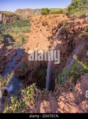 Ouzoud waterfalls near Marrakech in High Atlas, Morocco. North Africa. Stock Photo