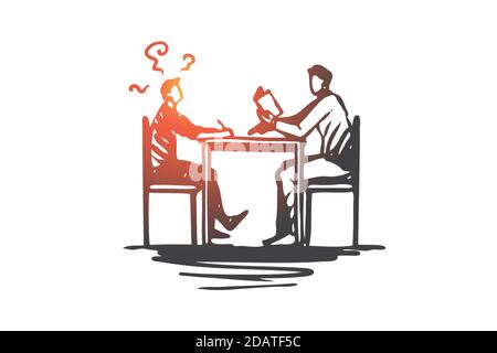Delayed, speech, development, child, problem concept. Hand drawn isolated vector. Stock Vector