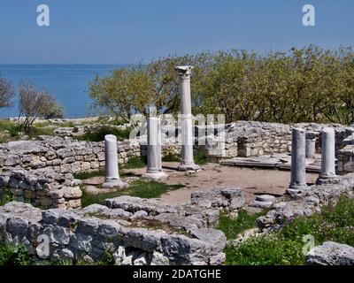 SEVASTOPOL, CRIMEA - Historical and Archaeological Museum-Reserve Chersonese Taurian Stock Photo