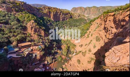 Ouzoud waterfalls near Marrakech in High Atlas, Morocco. North Africa. Stock Photo