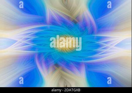 Abstract background with colorful smooth curved lines intertwined. Stock Photo