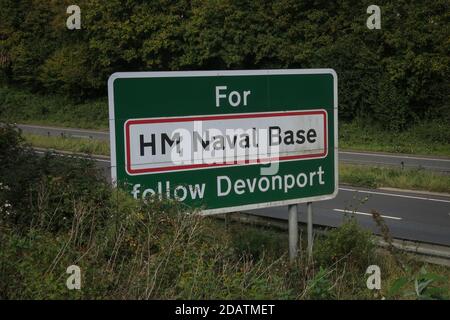 HM Naval Base, Devonport, Plymouth, Devon, (Devonport Royal Dockyard, DRD) Stock Photo