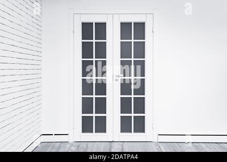 Doors inside of the luxury prestige apartments. Stock Photo