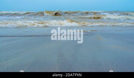 sea beach of somnath temple of somenath Gujarat India Stock Photo