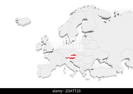 3D Flag of Austria on a text background Stock Photo - Alamy