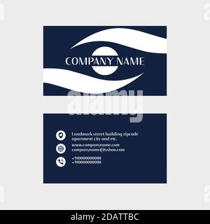 Business and visiting card template design. Stock Vector