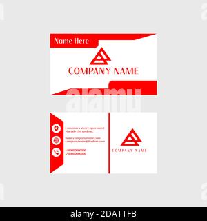 Business and visiting card template design. Stock Vector
