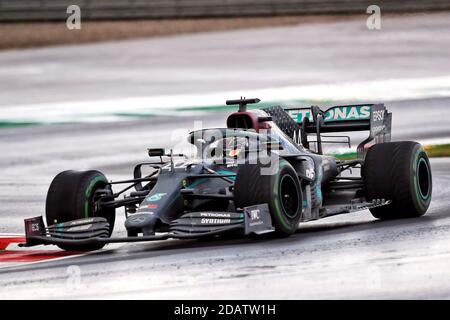 Lewis Hamilton (GBR) Mercedes AMG F1 during the Turkish Grand Prix at Istanbul Park, Turkey. Stock Photo