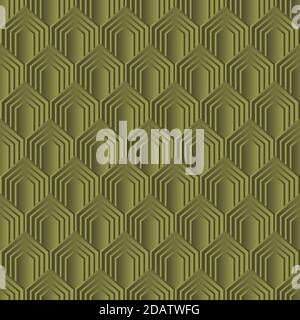 Line seamless pattern in art deco style. Geometric art deco background Stock Vector