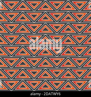 Seamless geometric pattern with triangles. Abstract geometric background Stock Vector