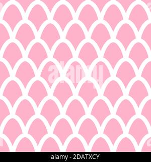 Fish scales seamless pattern. Mermaid tail background Stock Vector