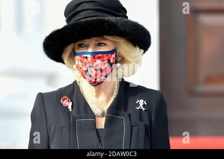 Berlin, Germany. 15th Nov, 2020. Camilla, Duchess of Cornwall, at the reception at the Federal President of Germany in Bellevue Palace on November 15, 2020 in Berlin, Germany Credit: Geisler-Fotopress GmbH/Alamy Live News Stock Photo
