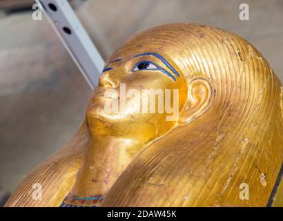 Inner coffin of Thuya, Museum of Egyptian Antiquities, Cairo Stock ...