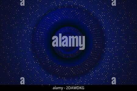Shiny circles on a blue background, abstract background, vector illustration, eps 10 Stock Vector