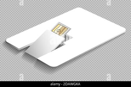 USB card on a gray background. Mocap branding. Isolated vector illustration. EPS 10. Stock Vector