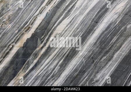 Grey, black and white pattern, marble. Closeup, texture Stock Photo