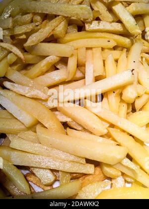 Homemade French fries, Lyon, France Stock Photo