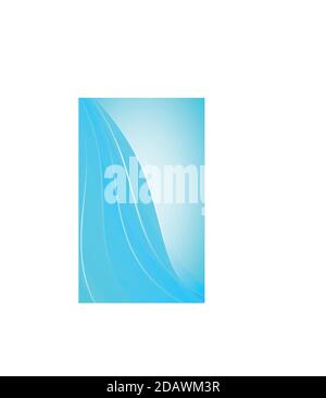 Abstract blue panoramic background made of triangles - Vector illustration Stock Vector