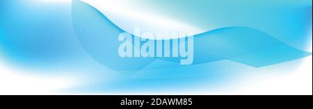 Abstract blue panoramic background made of triangles - Vector illustration Stock Vector