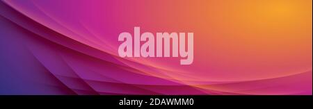 Volumetric lines on a red background - panoramic background Stock Vector